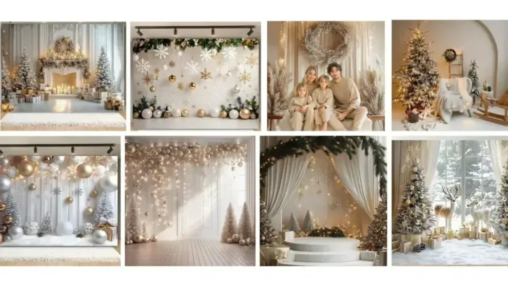 trang trí noel cửa hàng thời trang đẹp hút khách