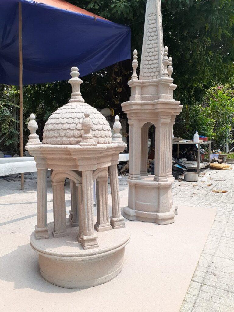 trang trí sảnh dự án bất động sản – mô hình + backdrop