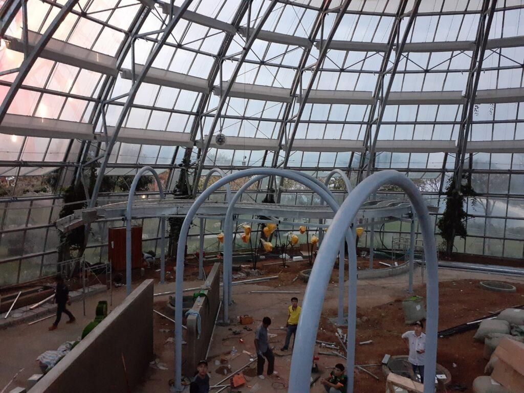 trang trí tuyến phố đi bộ noel – tiểu cảnh + đèn