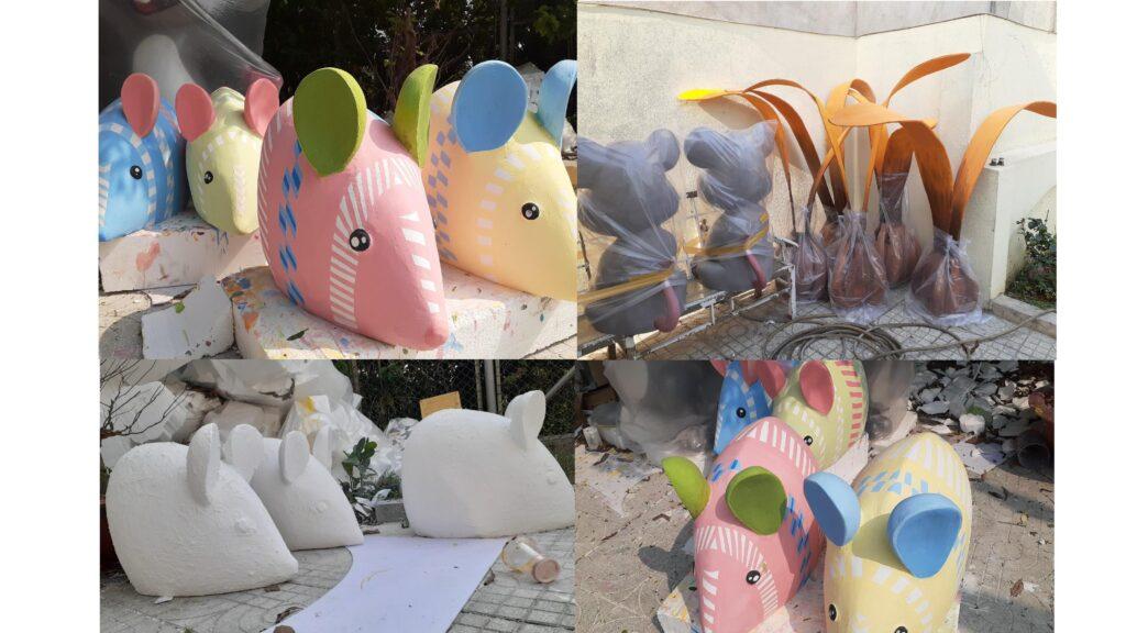 thuê tiểu cảnh Tết 2026 check-in cho sảnh văn phòng