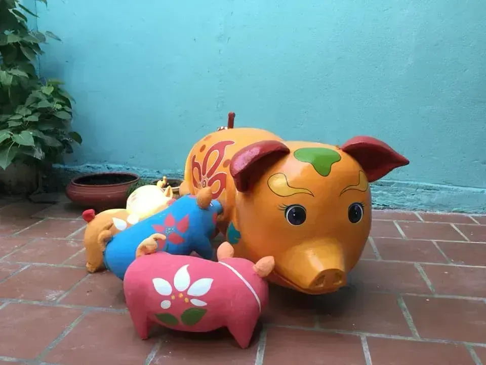 mô hình con ngựa Tết 2026 bằng mút xốp foam 3D