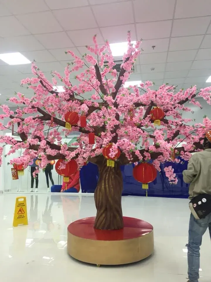 trang trí Tết 2026 tuyến đường nội bộ khu đô thị