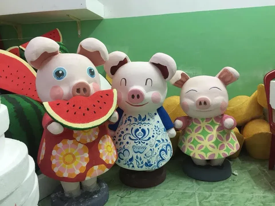 trang trí Tết 2026 booth lucky money – lì xì thương hiệu