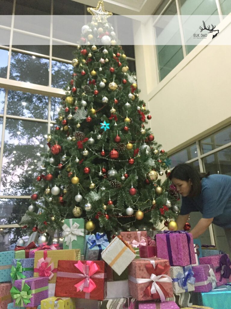 đèn led dây icicle trang trí mặt tiền