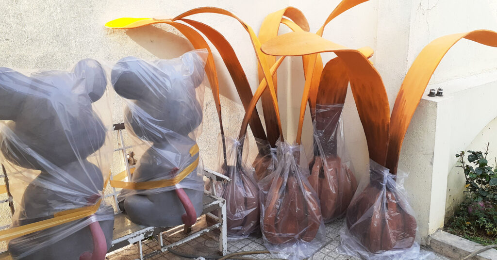 thiết kế concept Tết 2026 màu đỏ vàng sang trọng