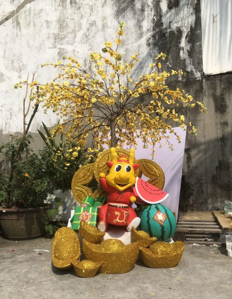 Định mức điện cho hệ đèn Tết 2026 trong mall tính thế nào?