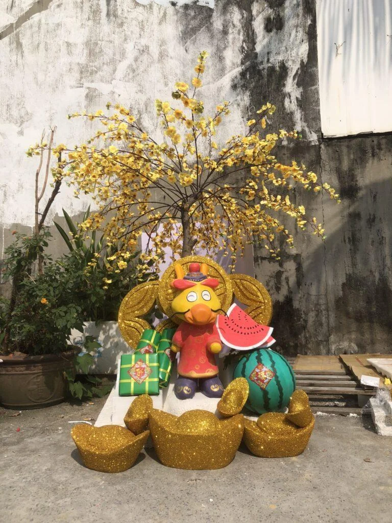 thi công Tết 2026 theo bản vẽ thiết kế có sẵn