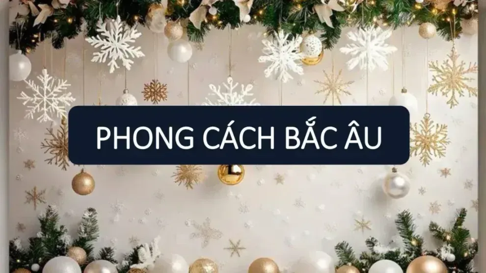 thi công trang trí Giáng sinh văn phòng công ty