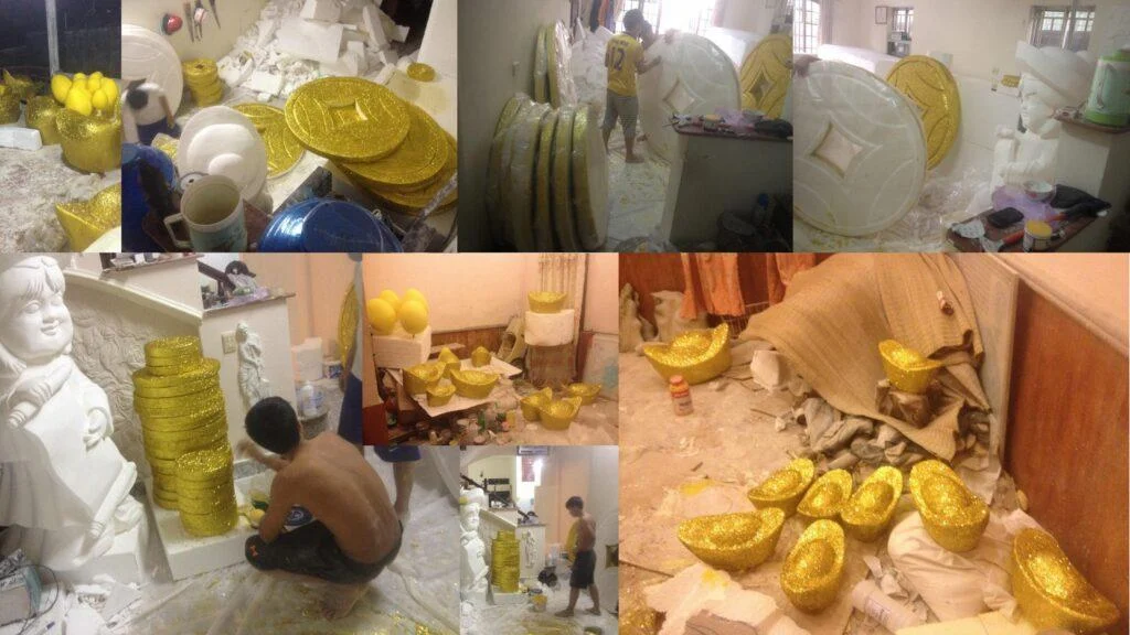 thi công Tết 2026 chủ đề “Xuân an khang” minimal