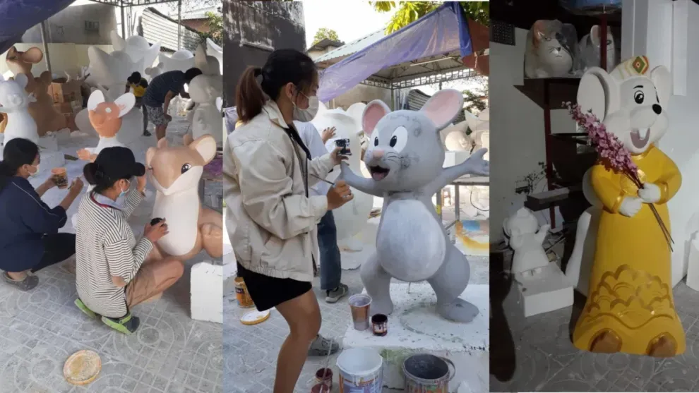 đường đèn led Tết 2026 mặt tiền tòa nhà – an toàn PCCC