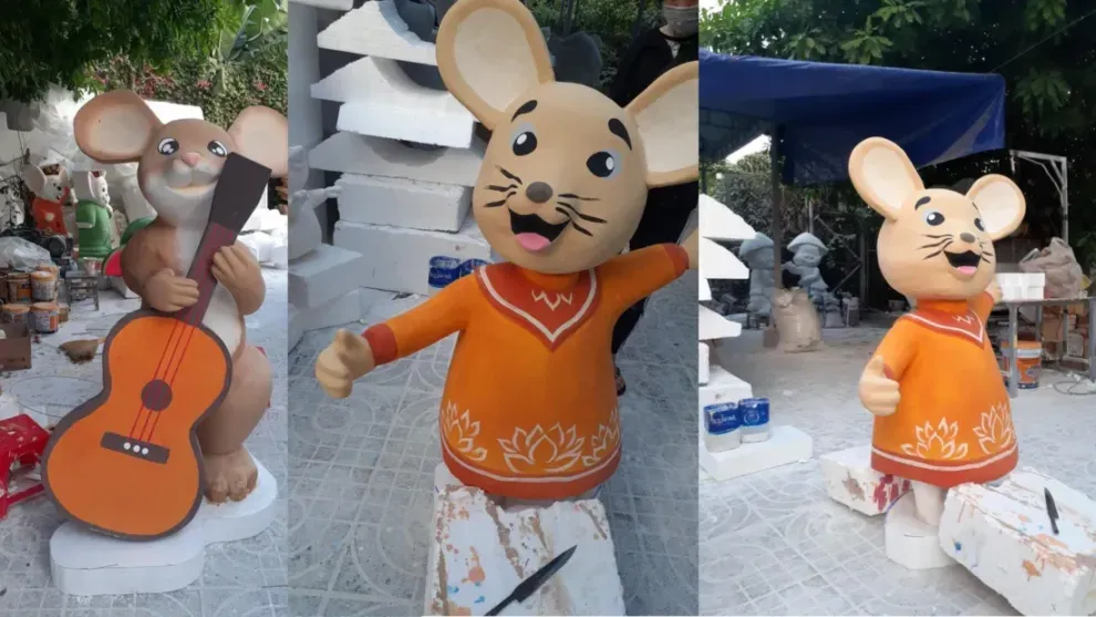 combo mai đào giả cao cấp Tết 2026 cho khách sạn 5 sao