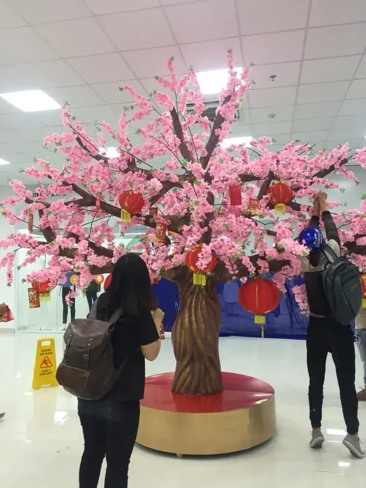 mô hình bánh chưng khổng lồ Tết 2026 check-in