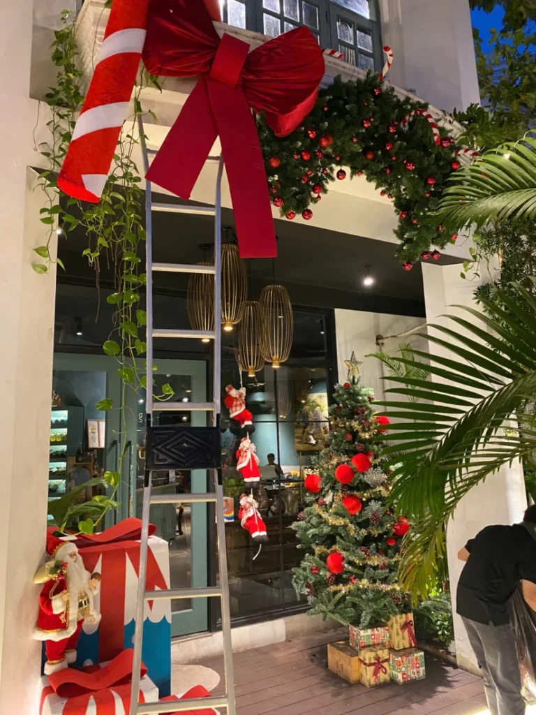 tiểu cảnh giáng sinh phong cách Bắc Âu