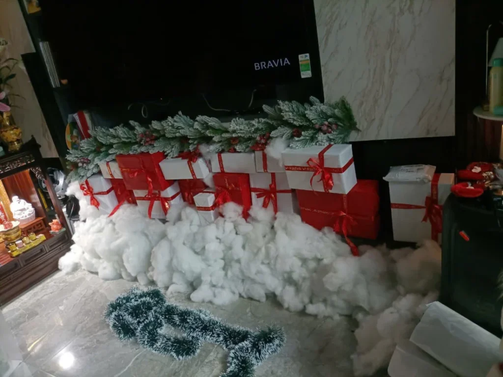 trang trí giáng sinh minimal tối giản sang