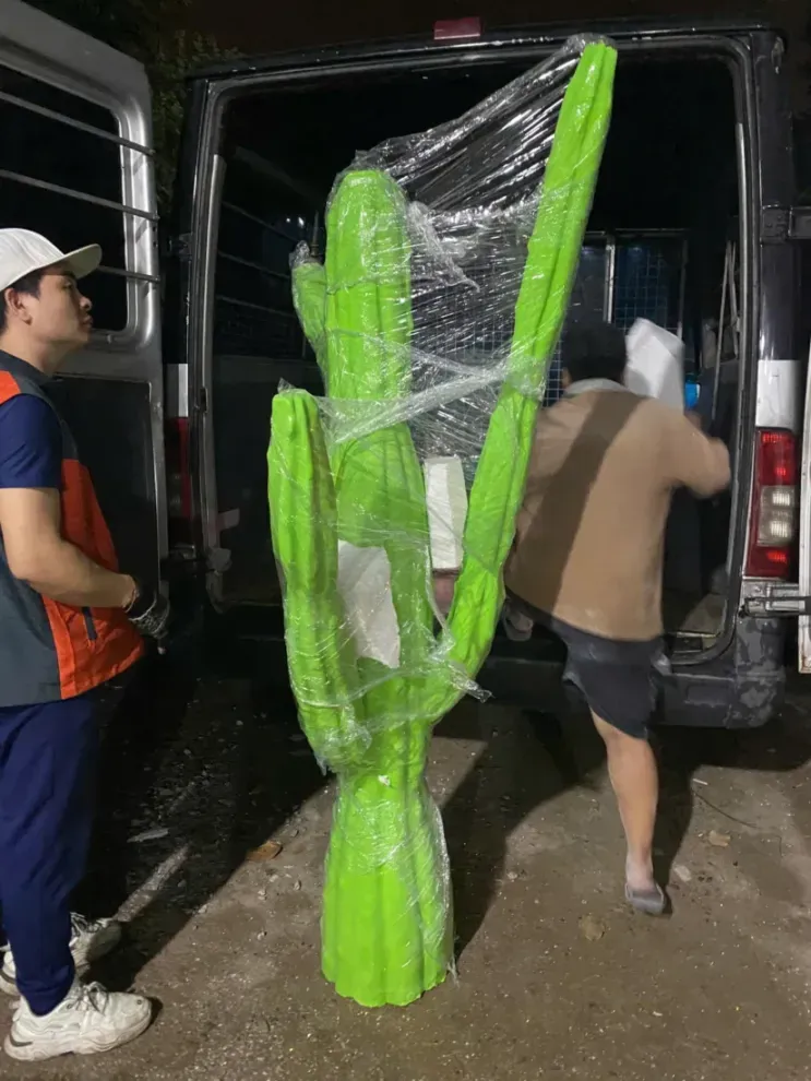 mô hình trang trí Tết văn phòng