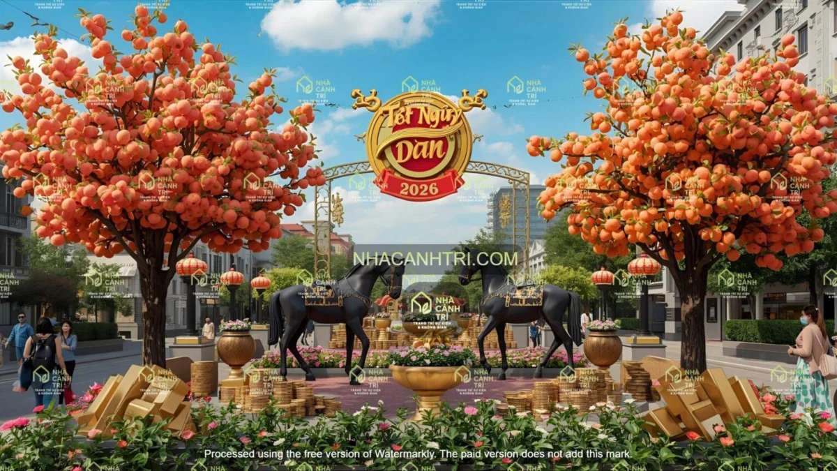 xu hướng decor Tết 2026