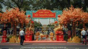 Xưởng sản xuất tượng ngựa vàng trang trí sự kiện