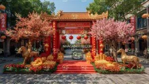 Thiết kế mô hình tượng con giáp trang trí Tết truyền thống