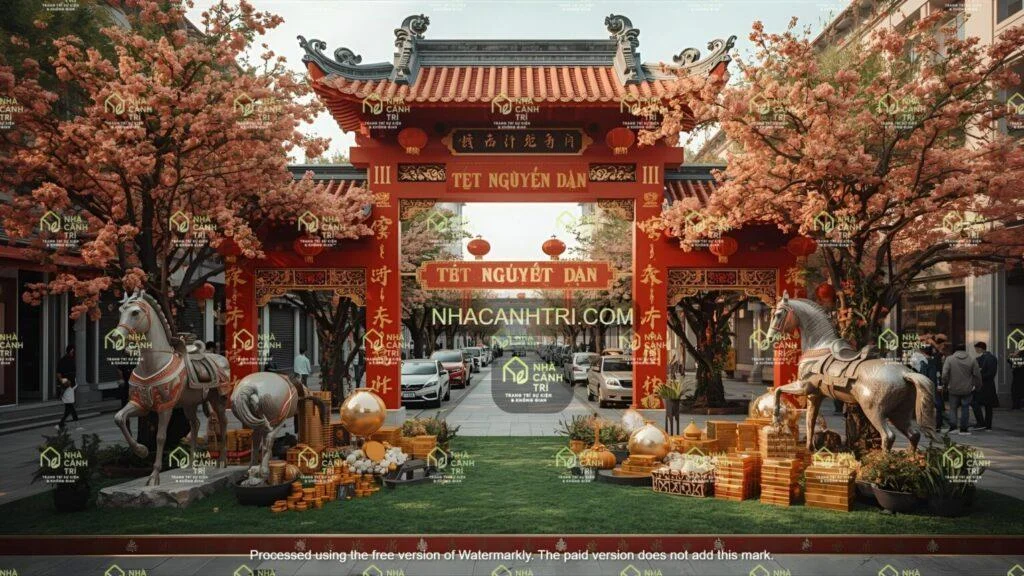 Xưởng sản xuất tượng ngựa vàng kim ánh đồng