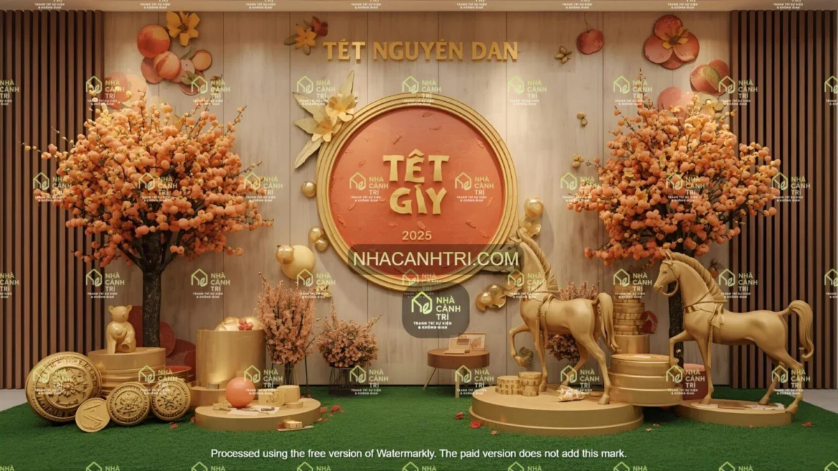 mẫu thiết kế Tết cho cửa hàng thời trang