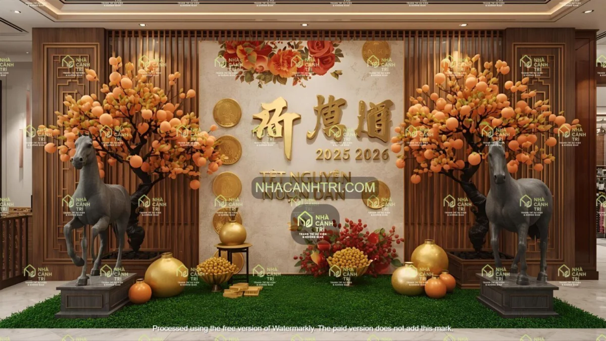 kho decor Tết Việt Nam 2026