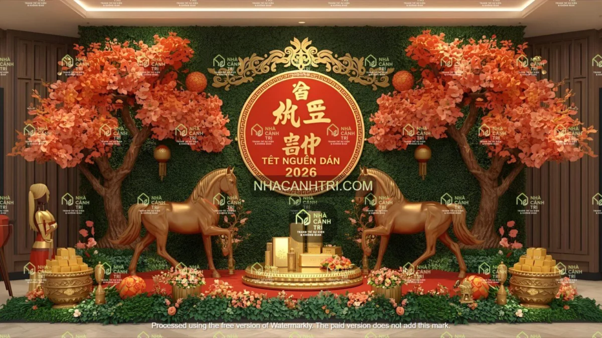 mẫu thiết kế Tết cho xưởng mút xốp