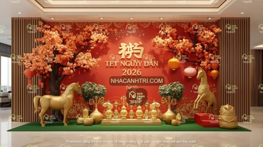 thiết kế decor Tết chuyên nghiệp