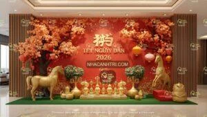 thiết kế decor Tết chuyên nghiệp