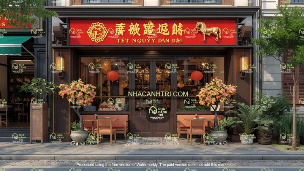 thiết kế tiểu cảnh Tết 2027 chuyên nghiệp