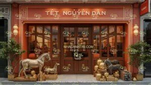 bản vẽ chi tiết decor Tết