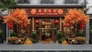 bản thiết kế Tết có sẵn thi công