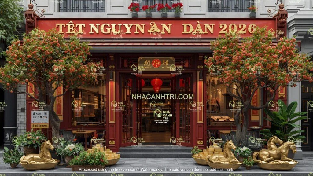 mẫu decor Tết Nguyên Đán 2026 đẹp nhất
