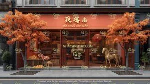 concept trang trí Tết đỏ vàng sang trọng