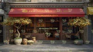 mẫu sân khấu Tết ngoài trời