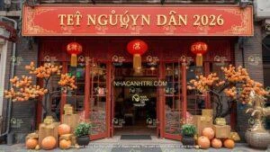 thiết kế tiểu cảnh hoa mai hoa đào