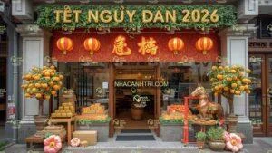 ý tưởng trang trí Tết cho khách sạn, resort