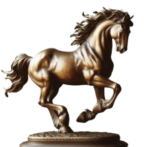 Làm tượng ngựa trắng bằng xốp EPS cho phim trường