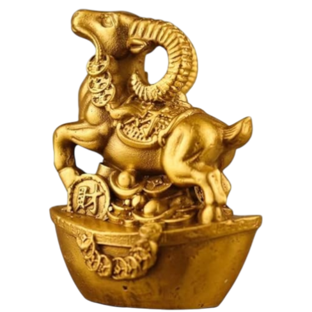 mô hình dê dát vàng trang trí cao cấp