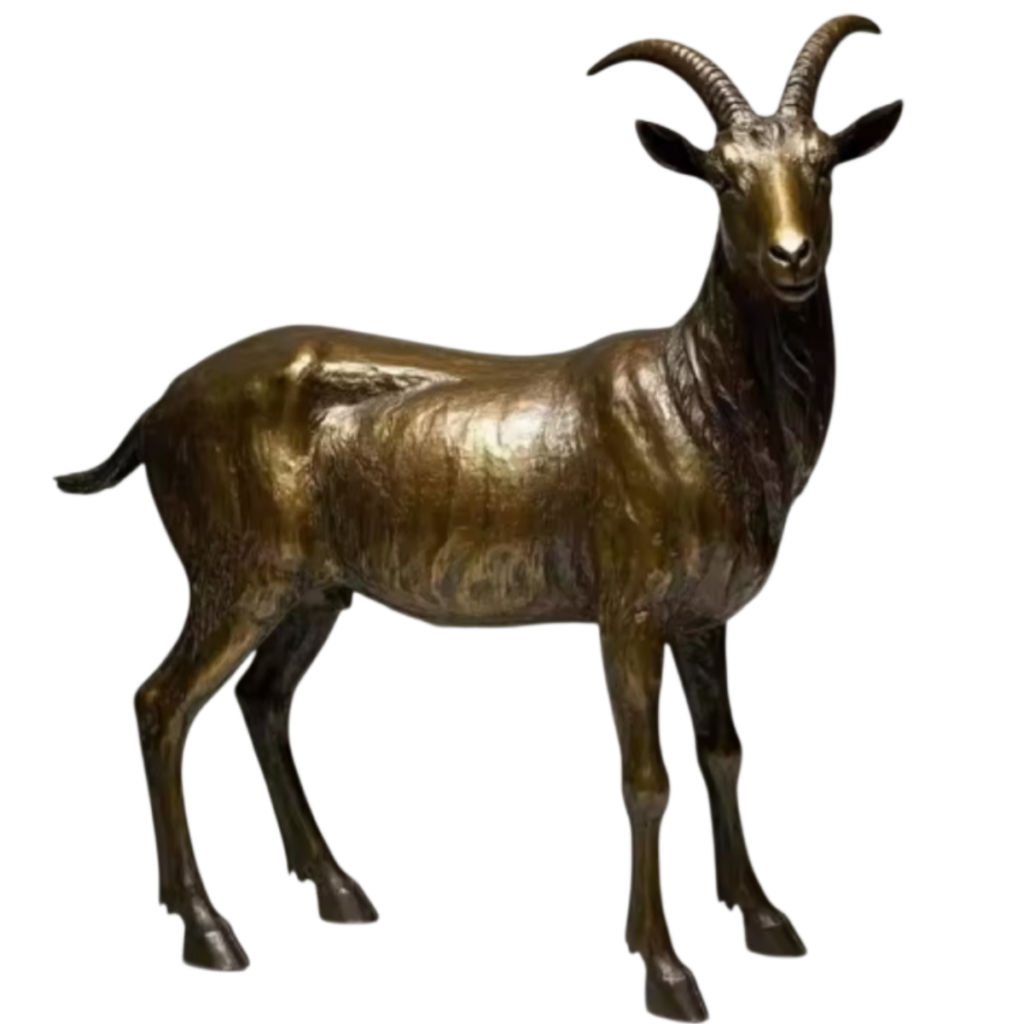 mô hình dê đứng, chạy, nhảy tạo hình động