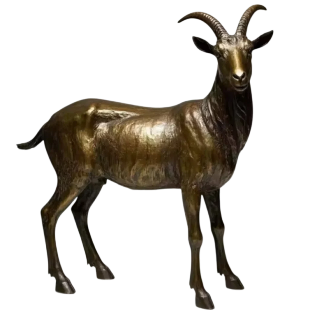 mô hình dê đứng chào khách