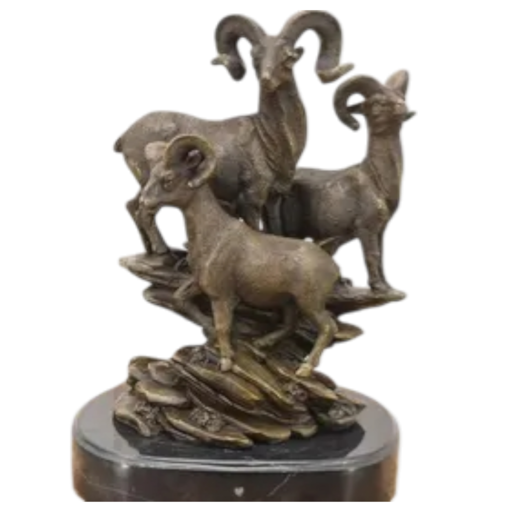 mô hình dê đứng chào khách